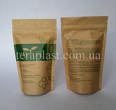 Пакет Дой-Пак крафт+метал 50г 100х170 з друком