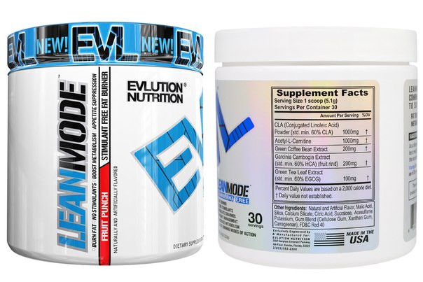 Жиросжигатель без стимуляторов Evlution Nutrition Lean Mode Powder 30 ...