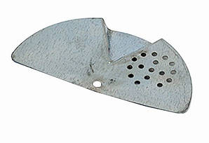 Льотковий загороджувач напівкруглий оцинкований