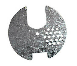 Льотковий загороджувач круглий металевий (оцинкований): діаметр 80 мм