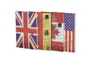 Блокнот JGYC-25801-1080 "Британский/Американский флаг" в линию (80 листов, 14*21 см.)