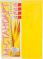 Бумага A4 'М-Стандарт' ИНТЕНСИВ IG50 (Mustard) 100 л./80 гр. Горчичный