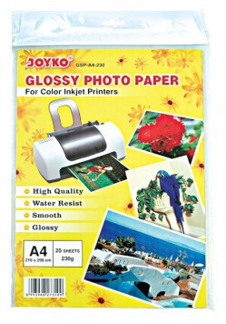 Фотопапір глянсовий А4 "JOYKO" (230g) 20 аркушів