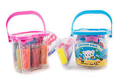 Моделін Aihao 6906 "Відро" 12кол. + пластикові фігурки