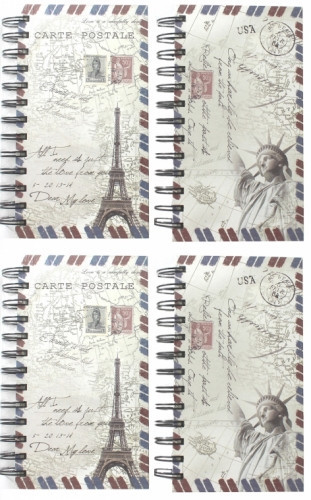 Блокнот на спіралі (A6) BX-0206 "Пісьмо" у лінію, бічна спіраль (136 аркушів, 17.5*10 см.)