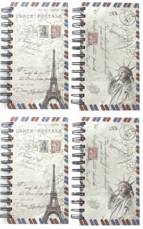 Блокнот на спіралі (A6) BX-0206 "Пісьмо" у лінію, бічна спіраль (136 аркушів, 17.5*10 см.), фото 1