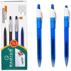 Ручка кулькова Radius R8 гелева синя, 12 шт.