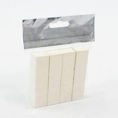 Дріб м'який Пакет "Люкс-Колор" білий квадратний (4 шт.) (16x16x80 мм)