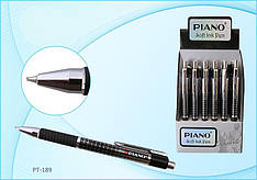 Ручка олійна автомат Piano PT-189 синя 24уп, 1152яр