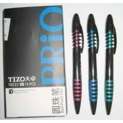 Ручка кулькова автоматична "Techjob" TB232 Tizo Prio (синя), фото 2
