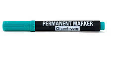 Маркер "Centropen" товстий-скошений зелений 8576