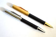 Ручка металева поворотна BAIXIN BP907 (чорний + золото/сіребол)