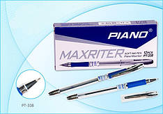 Ручка олійна Piano Maxriter PT-338 4 км синя 0,5mm. 12 уп 140бл 1700ящ