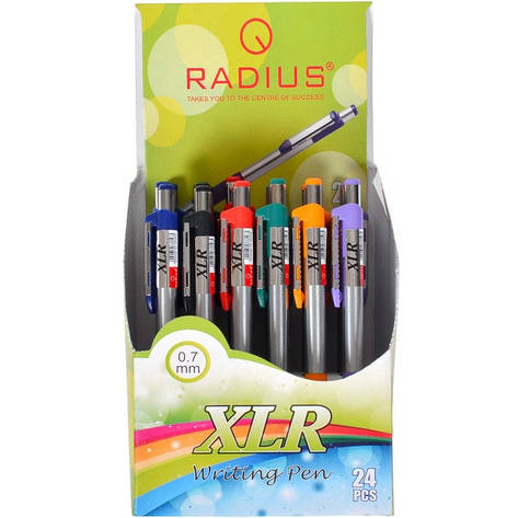 Ручка кулькова Radius XLR синя 0.7 мм, 24 шт., фото 2