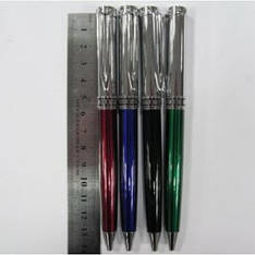 Ручка металева поворотна BAIXIN BP813 (золото/срібло + чорний, мікс)