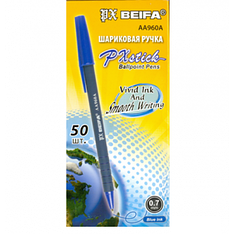 Ручка кулькова Beifa AA960 синя 50уп, 1000бл, 4000ящ