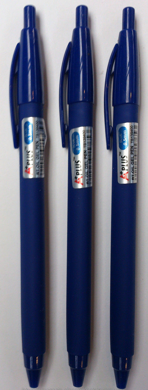 Ручка олійна Beifa Beifa/A plus TB139400 (0.5 mm) тригранна-автоматична /12уп,144бл,1728ящ