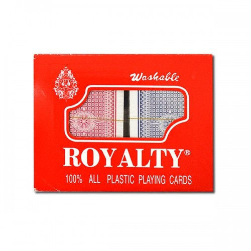 Карти "Royalty" 100% картон, дві колоди, у пластмасовій коробці (2 сорт)