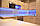 Світлодіодна стрічка smd 2835 60led/м 12v ip20 синій стандарт, фото 4