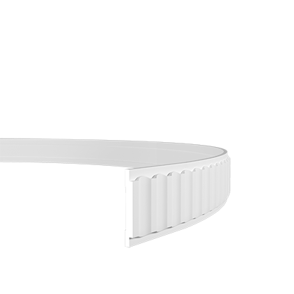Молдинг стіновий гнучкий Evroplast 1.51.338 Flex (4х0,9)см, довжина 2м