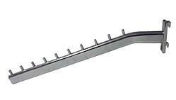 Флейта овальна на 10 штирів 45 (см) хромована в рейку