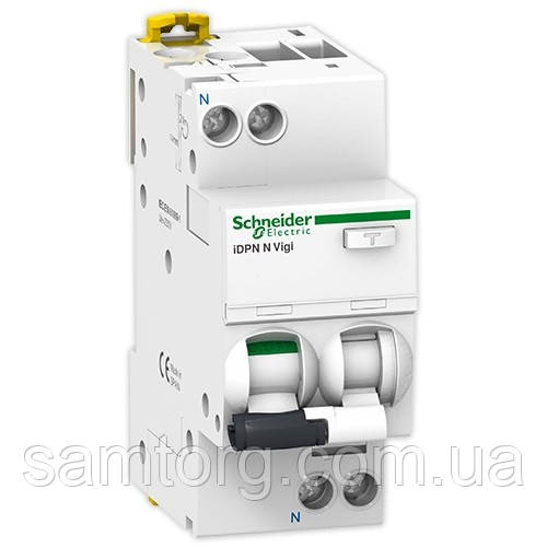 Диференційний автоматичний вимикач Acti9 10A 30мА A9D31610 Schneider Electric Acti9