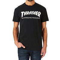 Чорна футболка thrasher skateboard magazine