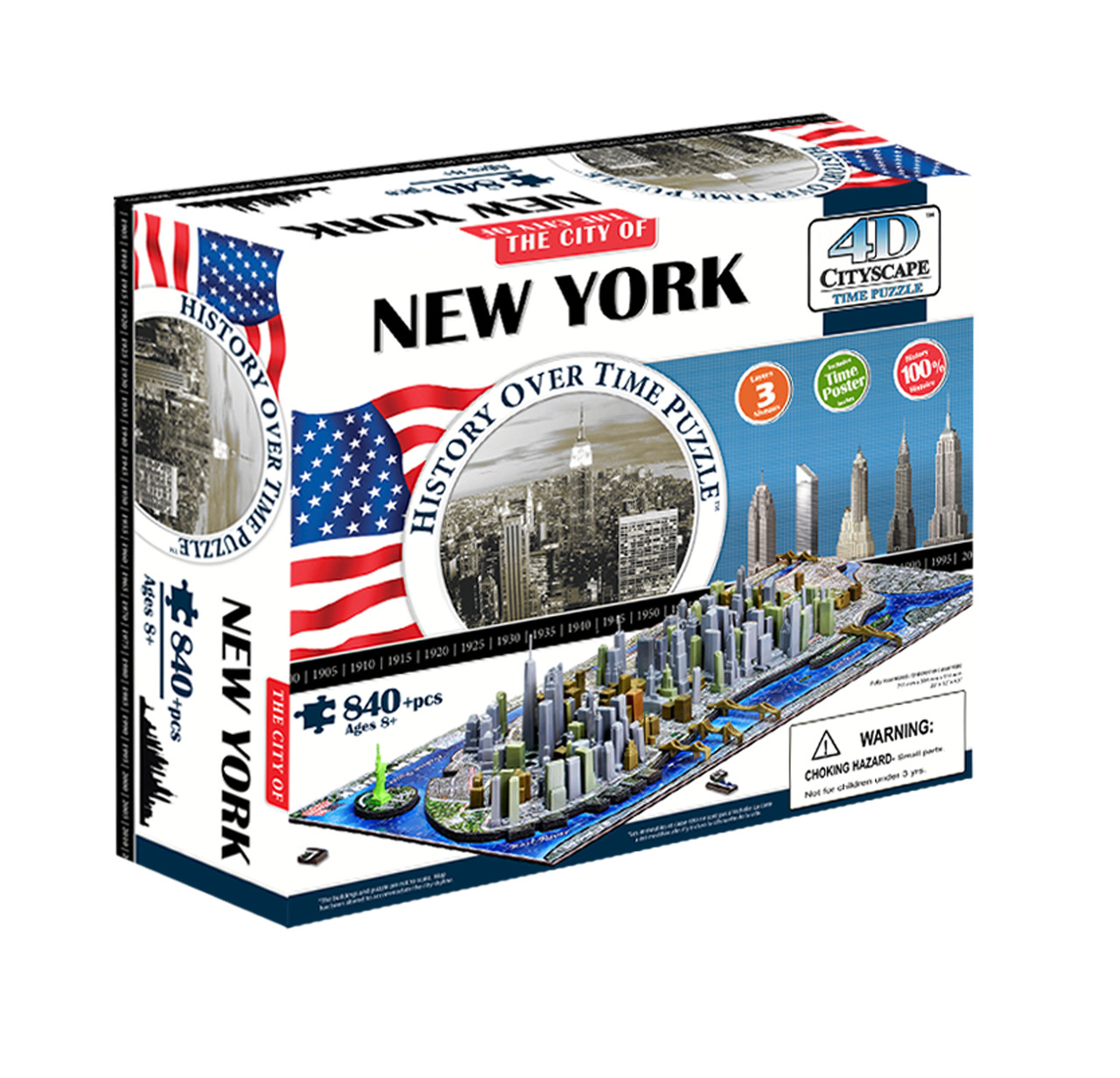 Об'ємний пазл Нью Йорк 4D Cityscape (40010)