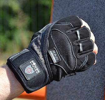 Go Перчатки для фитнеса Power System PS-2850 Raw Power черно-серого цвета.