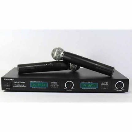 Радіосистема 2 бездротові мікрофони SHURE LX88-III, фото 4