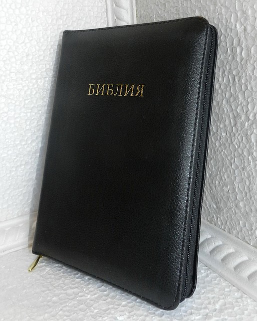 Біблія, 14,5х20,5 см, чорна/коричнева/темно-вишнева