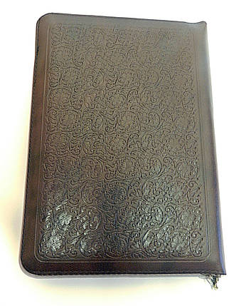 Біблія, 13х18 см, темно-коричнева, з замком, з індексами, фото 2