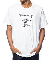 Cтильная белая футболка thrasher gonz
