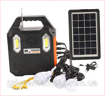 Ліхтар-колонка Everton Solar RT-903BT 9000 мАг Чорний (2104618839), 90C1881K1