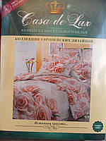 Комплект постільної білизни "Casa de Lux", 100% cotton, двоспальна, 180х220, троянди
