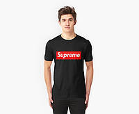 Черная футболка supreme | топ