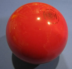 М'яч для художньої гімнастики d 19 см, вага 400 г, T0GU Німеччина (червоний), фото 2