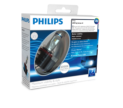 Світлодіодні автомобільні лампи головного світла Philips LED Fog H11 6000 K 12834UNIX2