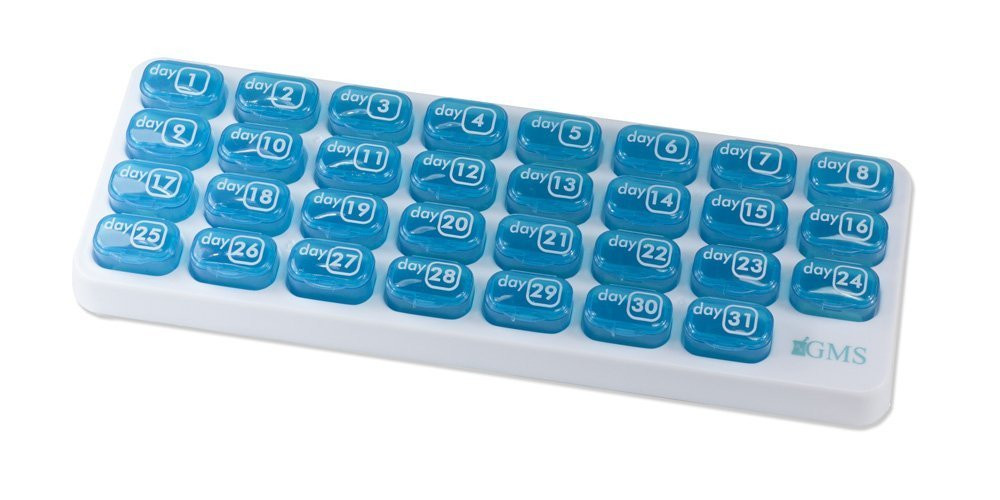 Контейнер для таблеток GMS Brand на 31 день із мобільними контейнерами