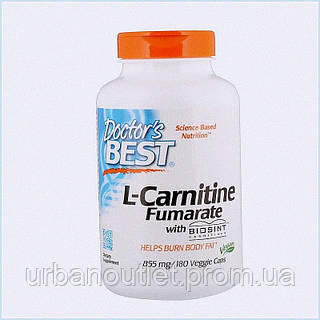 Карнитин Doctor's Best Best L-Carnitine Fumarate 855 mg 180 Veg Caps, 8T906E446