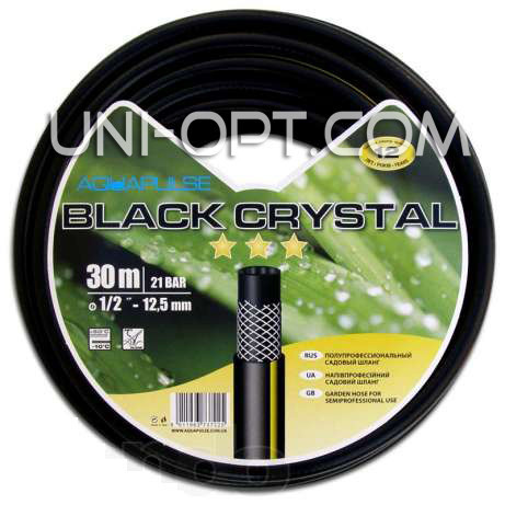 Шланг поливний AquaPulse "Black Crystal" 1/2"(12,5 мм) (італія)