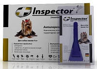 Капли на холку Inspector (инспектор) от блох, клещей и гельминтов для собак до 4кг