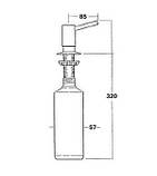 Дозатор для мийних засобів McAlpine HC20-CPB Хром, фото 3