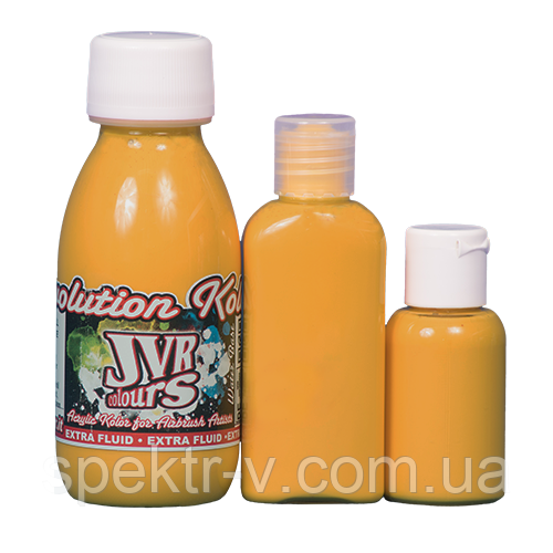 Фарба для аерографа JVR Revolution Kolor, opaque deep yellow #125,30 мл, фото 1