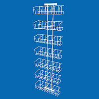 Сетчатый дисплей на сетку на семь полок с ячейками 28 шт 4х7