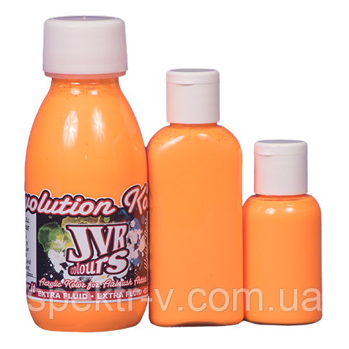 Фарба для аерографа JVR Revolution Kolor, orange FLUO #402,30 мл, фото 1