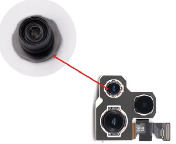 Лінза x2 камери iPhone X / XS / XS Max Grade A, фото 1