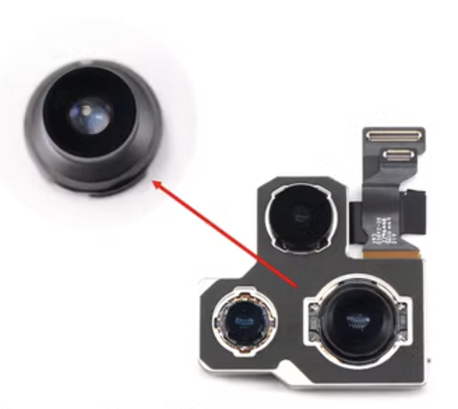 Лінза 1Х камери iPhone 14P / 14PM / 15P / 15PM Grade A, фото 1