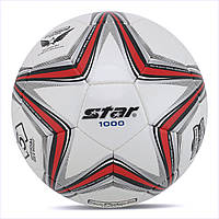 М'яч футбольний STAR NEW POLARIS 1000 SB375 №5 Composite Leather Білий-червоний 8T54917P8