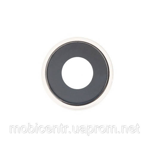 Скло камери iPhone XR з рамкою white, фото 1